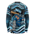 Adelaide Strikers Cricket Long Sleeve Shirt Australian Cricket Mascot - Modern Indigenous Style