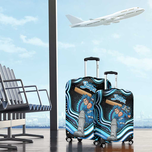 Adelaide Strikers Cricket Luggage Cover Australian Cricket Mascot - Modern Indigenous Style