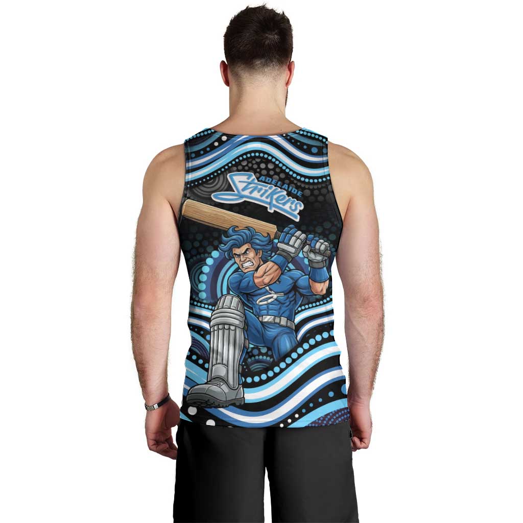 Adelaide Strikers Cricket Men Tank Top Australian Cricket Mascot - Modern Indigenous Style