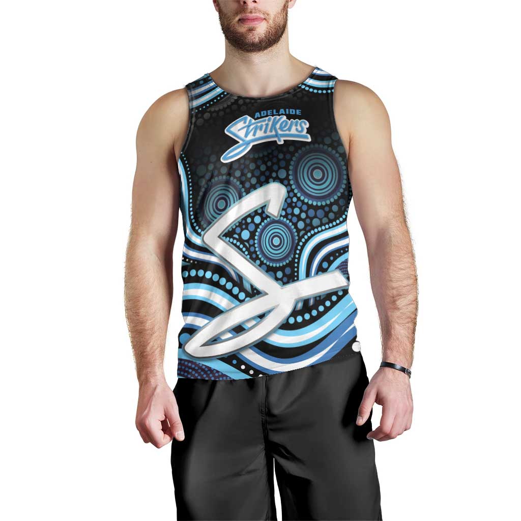 Adelaide Strikers Cricket Men Tank Top Australian Cricket Mascot - Modern Indigenous Style