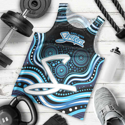 Adelaide Strikers Cricket Men Tank Top Australian Cricket Mascot - Modern Indigenous Style