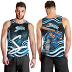 Adelaide Strikers Cricket Men Tank Top Australian Cricket Mascot - Modern Indigenous Style