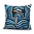 Adelaide Strikers Cricket Pillow Cover Australian Cricket Mascot - Modern Indigenous Style