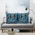 Adelaide Strikers Cricket Pillow Cover Australian Cricket Mascot - Modern Indigenous Style
