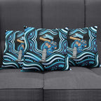 Adelaide Strikers Cricket Pillow Cover Australian Cricket Mascot - Modern Indigenous Style