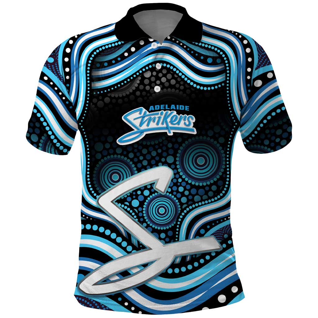 Adelaide Strikers Cricket Polo Shirt Australian Cricket Mascot - Modern Indigenous Style