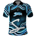 Adelaide Strikers Cricket Polo Shirt Australian Cricket Mascot - Modern Indigenous Style