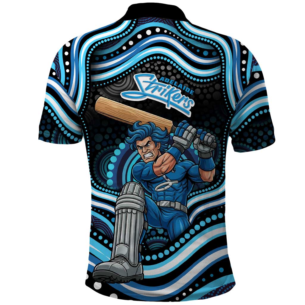 Adelaide Strikers Cricket Polo Shirt Australian Cricket Mascot - Modern Indigenous Style
