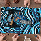 Adelaide Strikers Cricket Puzzle Australian Cricket Mascot - Modern Indigenous Style
