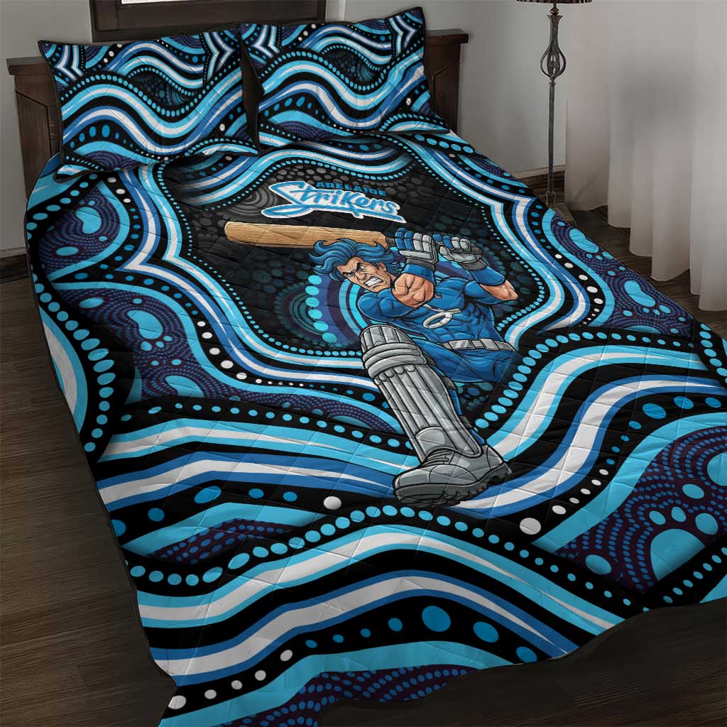 Adelaide Strikers Cricket Quilt Bed Set Australian Cricket Mascot - Modern Indigenous Style