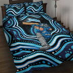 Adelaide Strikers Cricket Quilt Bed Set Australian Cricket Mascot - Modern Indigenous Style