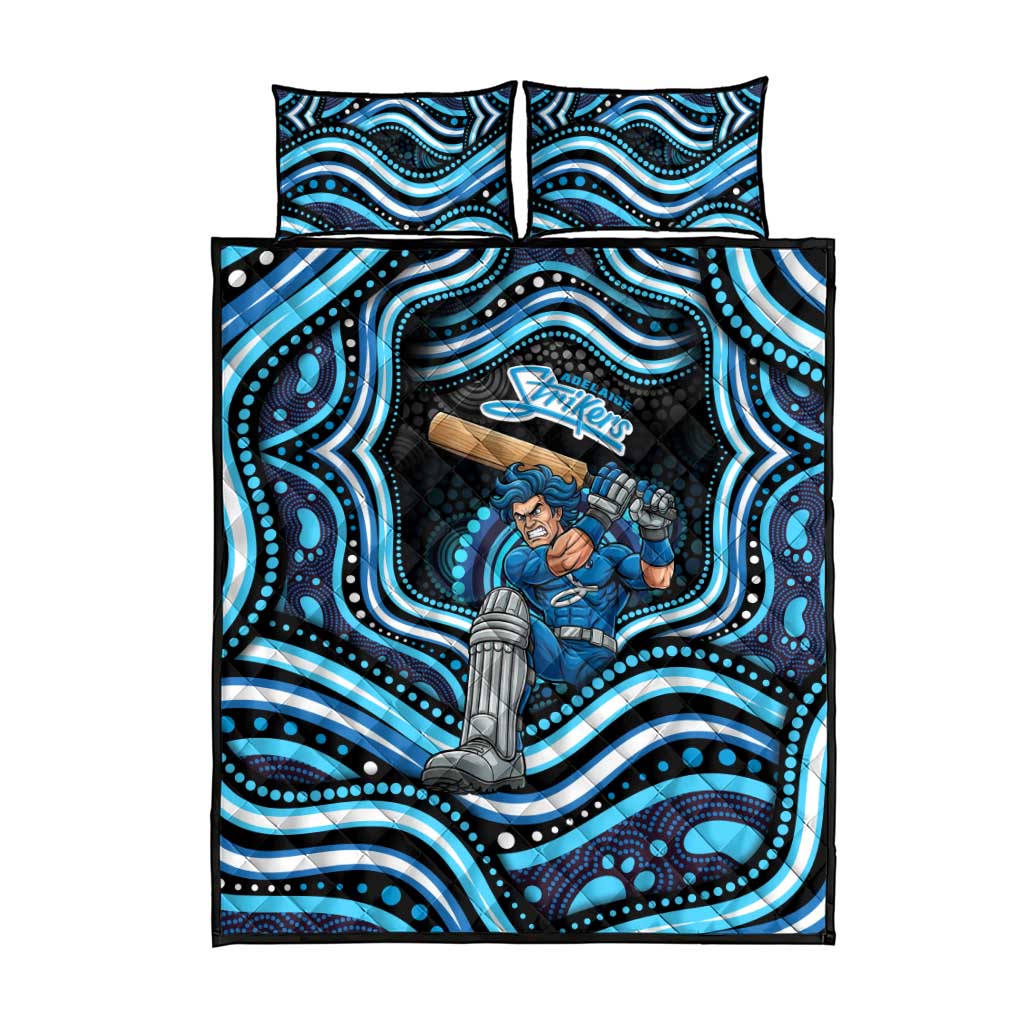 Adelaide Strikers Cricket Quilt Bed Set Australian Cricket Mascot - Modern Indigenous Style