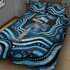 Adelaide Strikers Cricket Quilt Bed Set Australian Cricket Mascot - Modern Indigenous Style