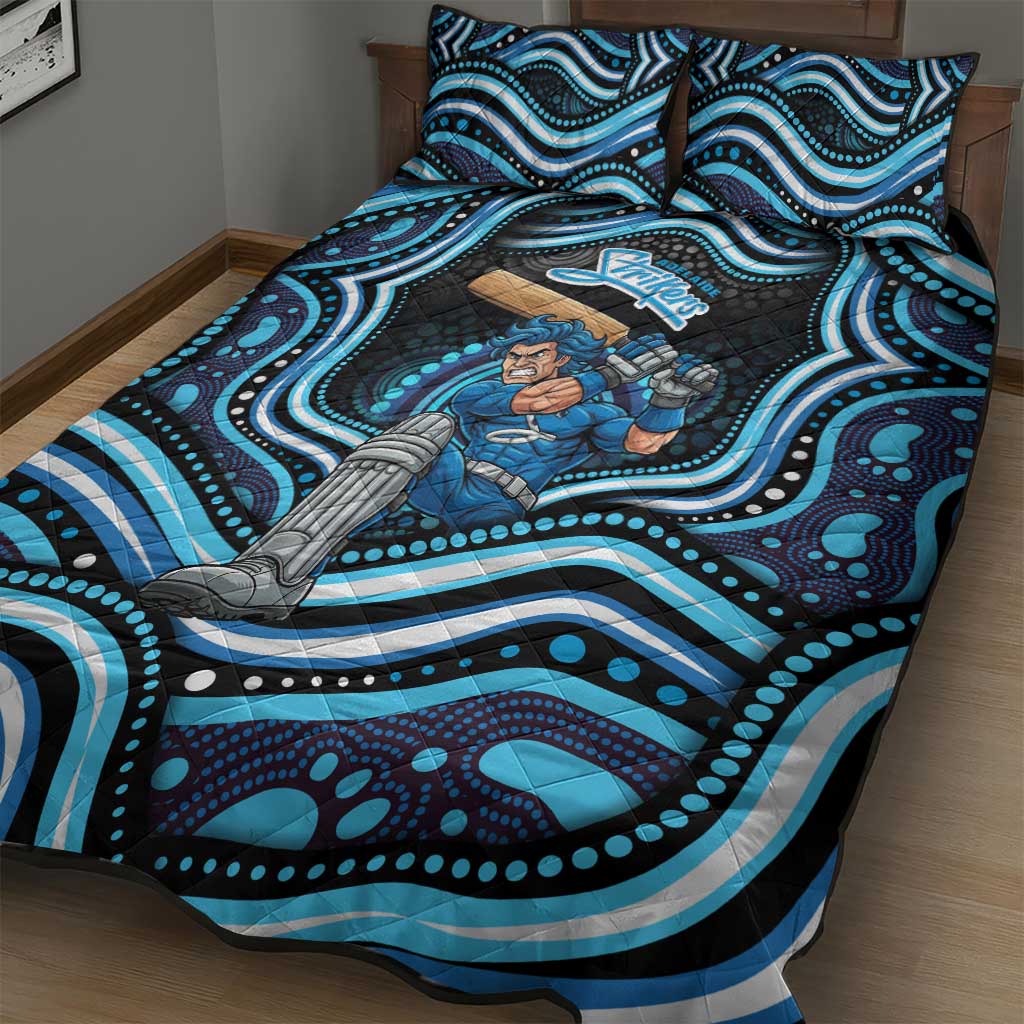 Adelaide Strikers Cricket Quilt Bed Set Australian Cricket Mascot - Modern Indigenous Style