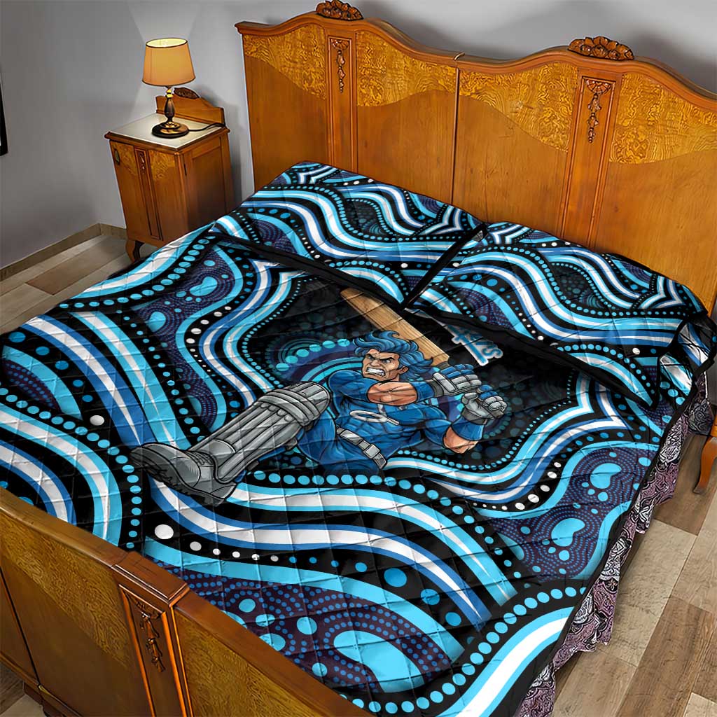 Adelaide Strikers Cricket Quilt Bed Set Australian Cricket Mascot - Modern Indigenous Style