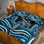 Adelaide Strikers Cricket Quilt Bed Set Australian Cricket Mascot - Modern Indigenous Style