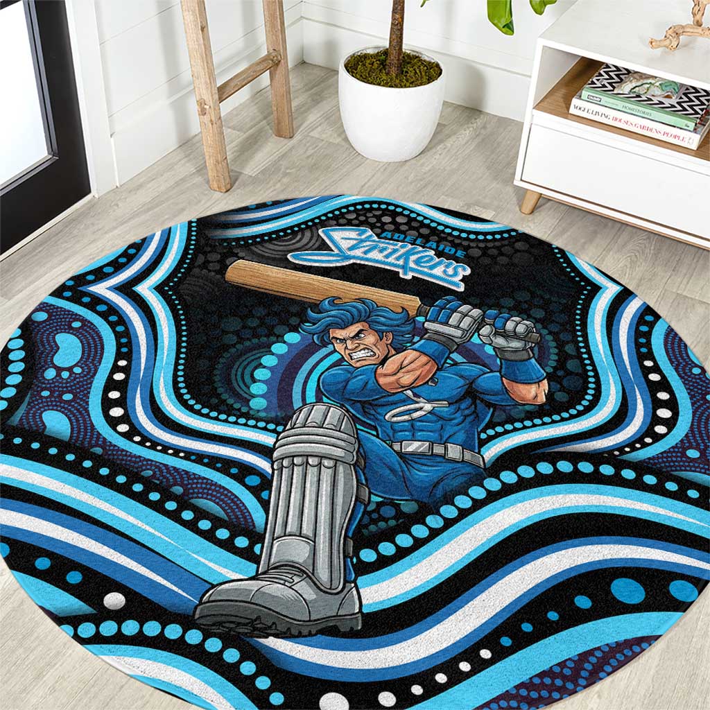 Adelaide Strikers Cricket Round Carpet Australian Cricket Mascot - Modern Indigenous Style