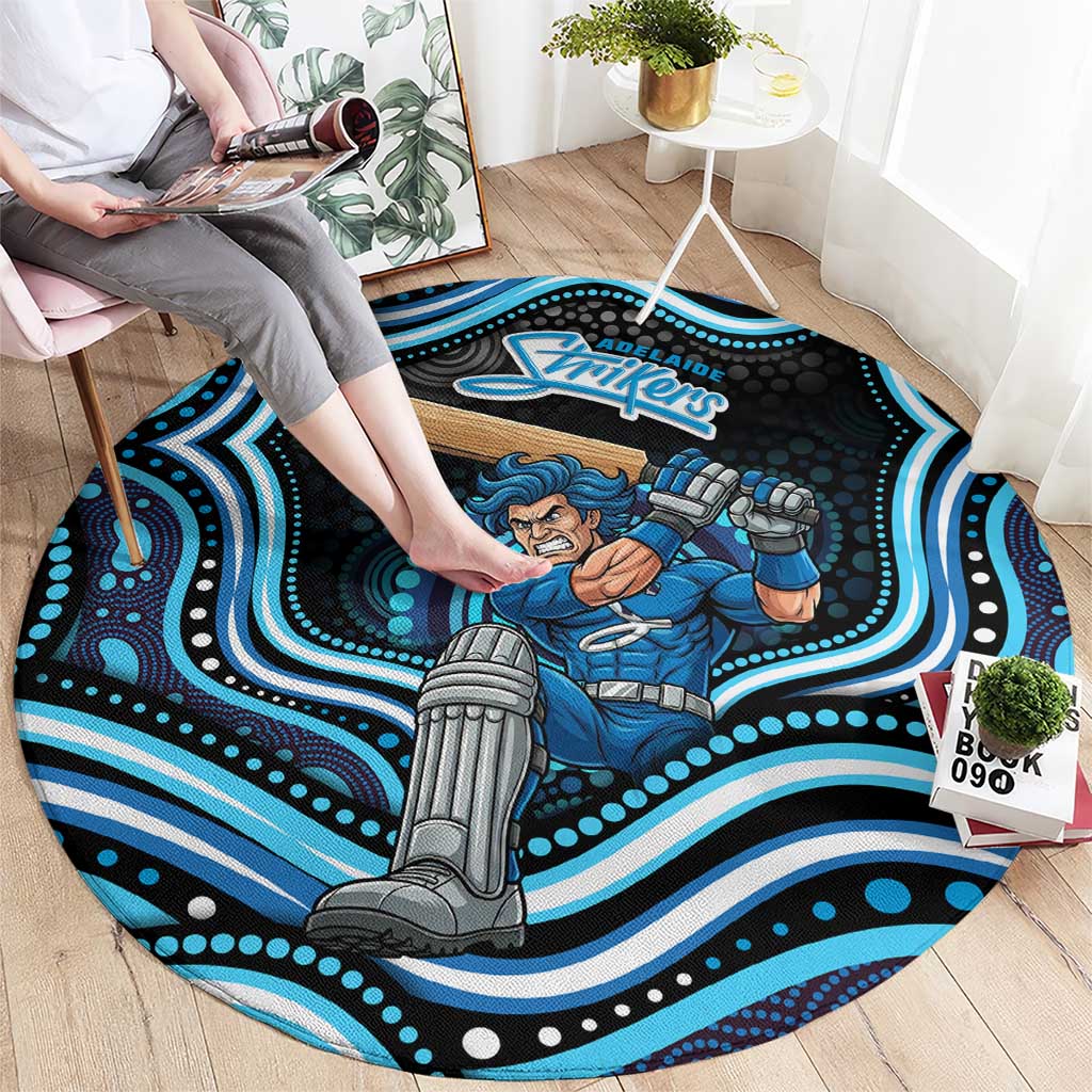Adelaide Strikers Cricket Round Carpet Australian Cricket Mascot - Modern Indigenous Style
