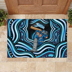 Adelaide Strikers Cricket Rubber Doormat Australian Cricket Mascot - Modern Indigenous Style