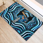 Adelaide Strikers Cricket Rubber Doormat Australian Cricket Mascot - Modern Indigenous Style