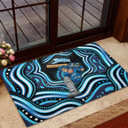 Adelaide Strikers Cricket Rubber Doormat Australian Cricket Mascot - Modern Indigenous Style