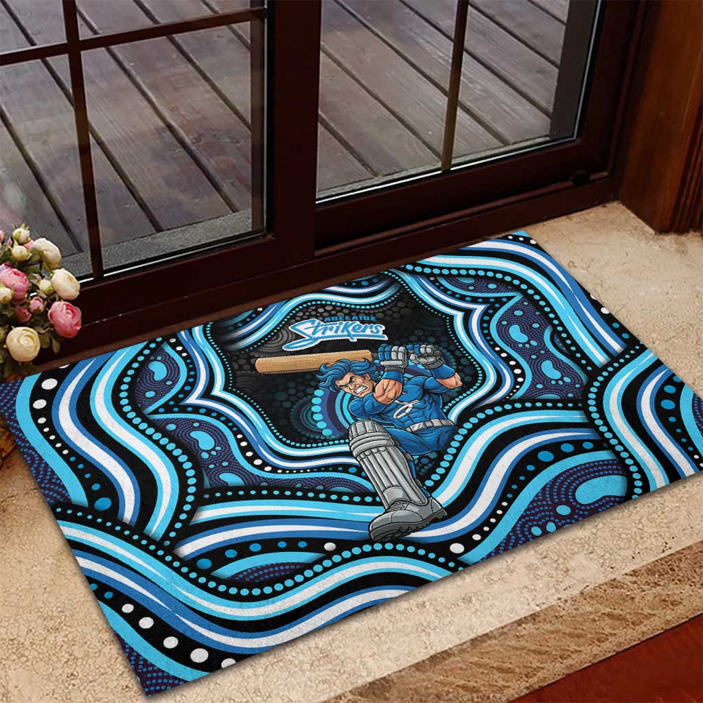 Adelaide Strikers Cricket Rubber Doormat Australian Cricket Mascot - Modern Indigenous Style
