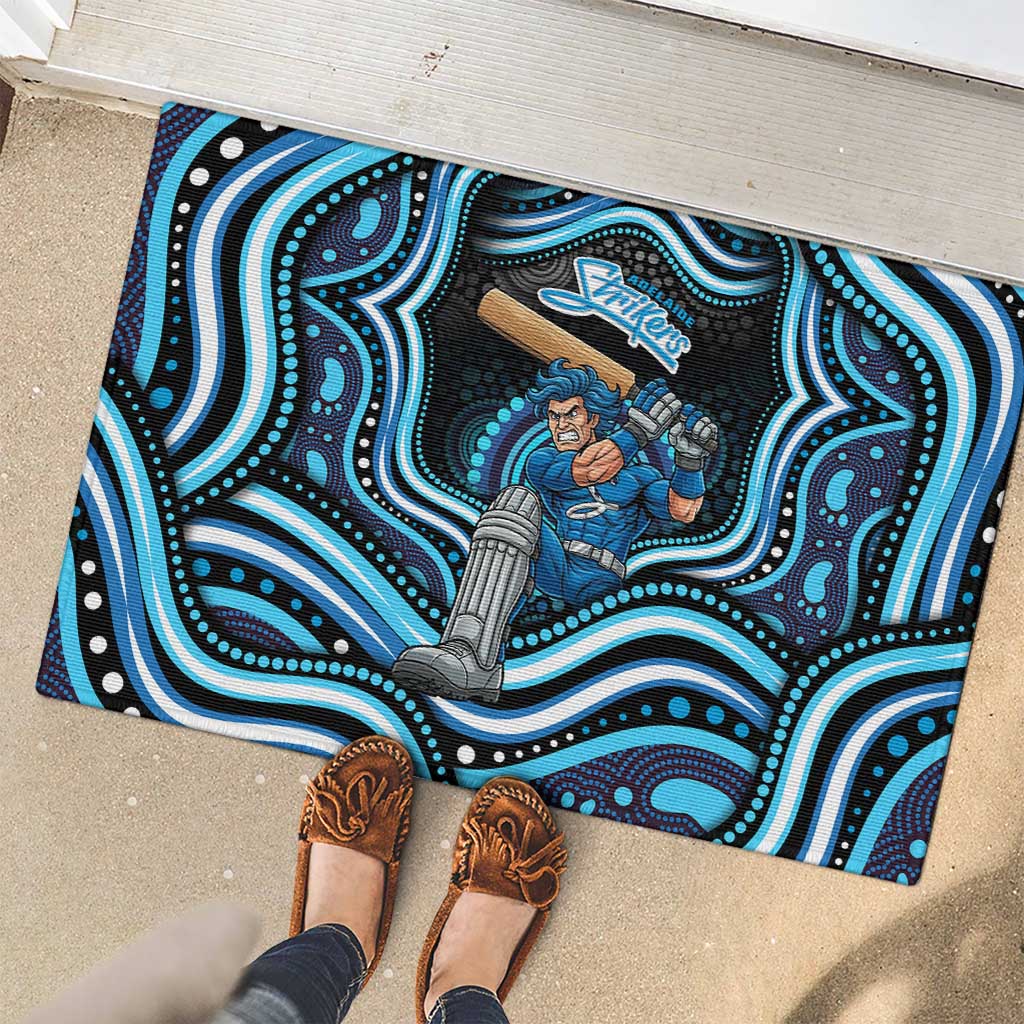 Adelaide Strikers Cricket Rubber Doormat Australian Cricket Mascot - Modern Indigenous Style