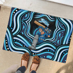 Adelaide Strikers Cricket Rubber Doormat Australian Cricket Mascot - Modern Indigenous Style