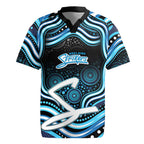 Adelaide Strikers Cricket Rugby Jersey Australian Cricket Mascot - Modern Indigenous Style