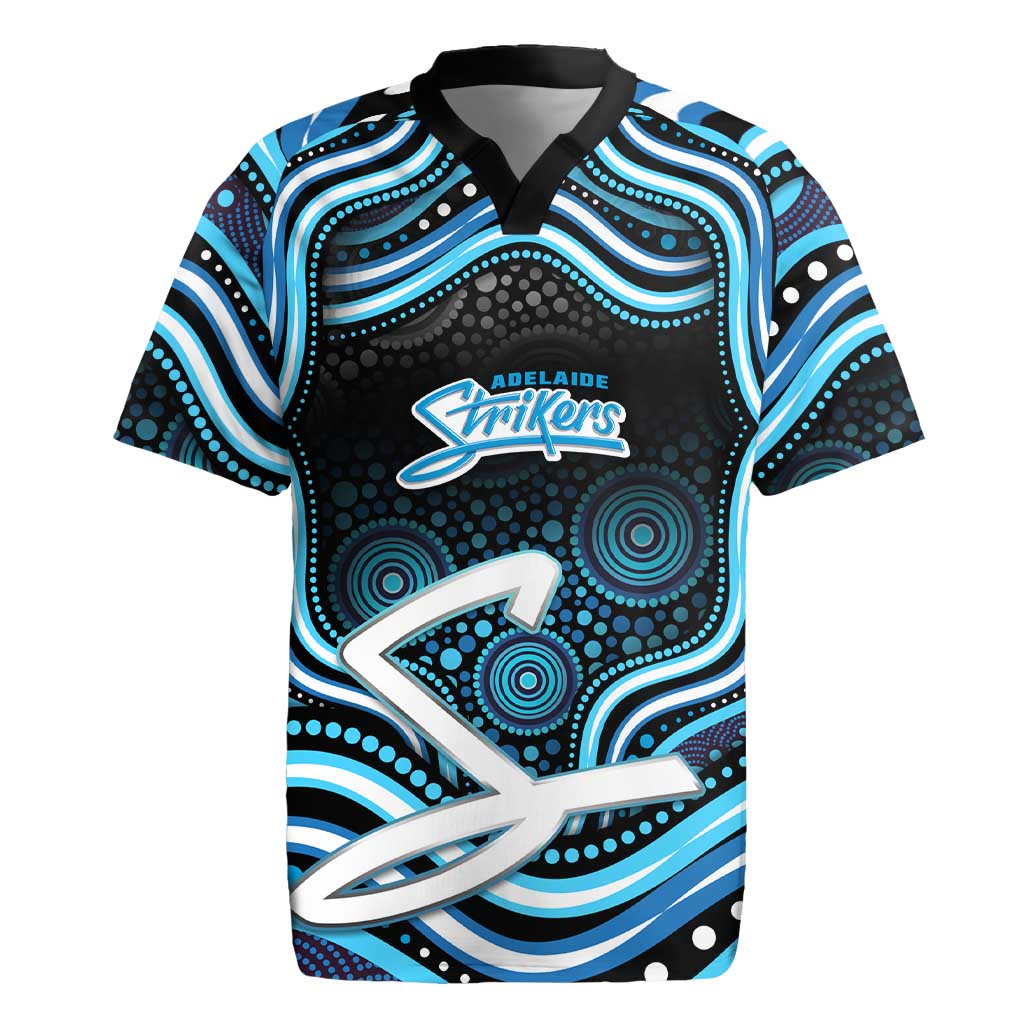 Adelaide Strikers Cricket Rugby Jersey Australian Cricket Mascot - Modern Indigenous Style
