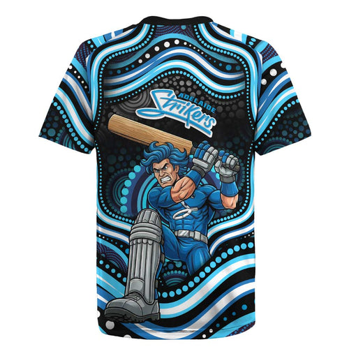 Adelaide Strikers Cricket Rugby Jersey Australian Cricket Mascot - Modern Indigenous Style