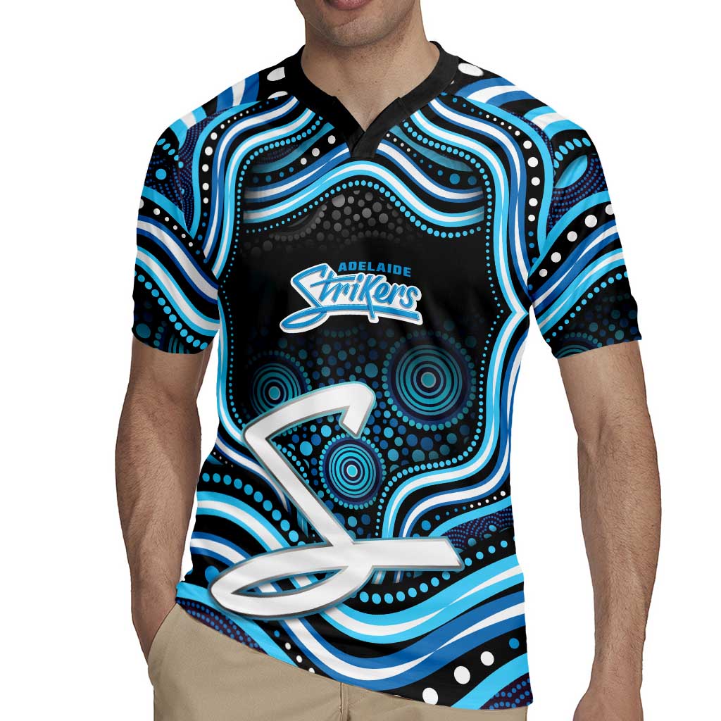 Adelaide Strikers Cricket Rugby Jersey Australian Cricket Mascot - Modern Indigenous Style