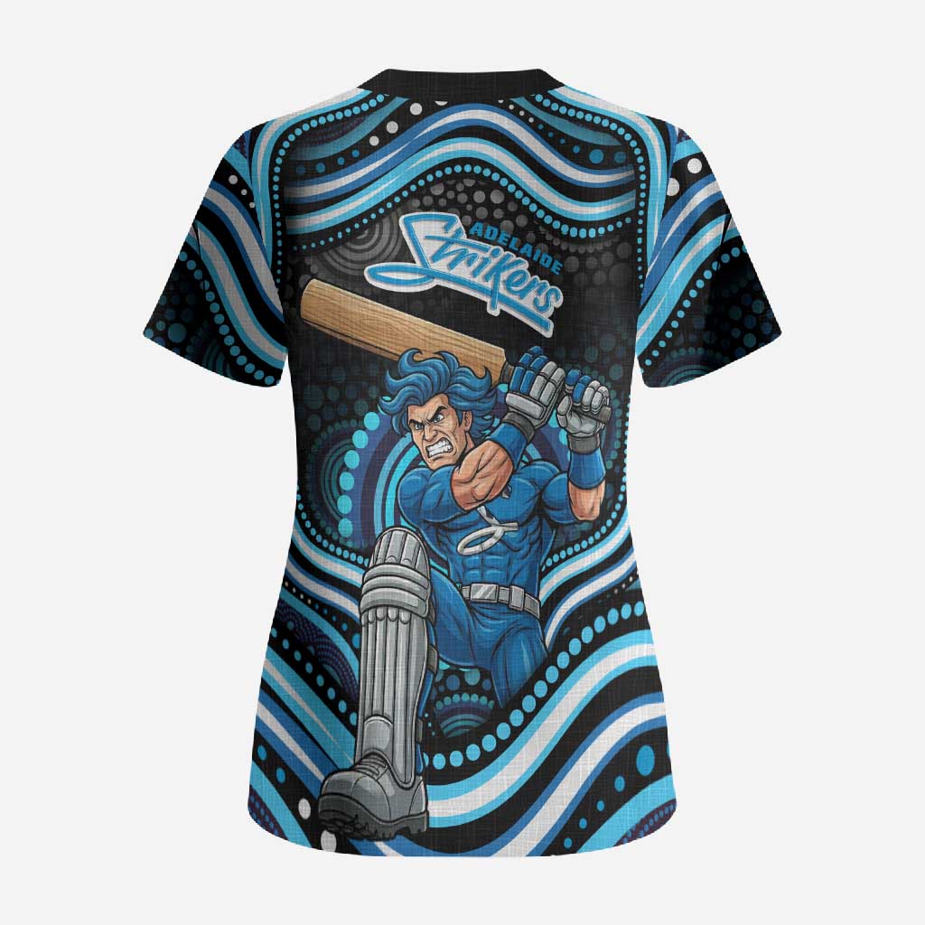 Adelaide Strikers Cricket Scrub Top Australian Cricket Mascot - Modern Indigenous Style