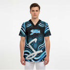 Adelaide Strikers Cricket Scrub Top Australian Cricket Mascot - Modern Indigenous Style