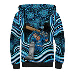 Adelaide Strikers Cricket Sherpa Hoodie Australian Cricket Mascot - Modern Indigenous Style