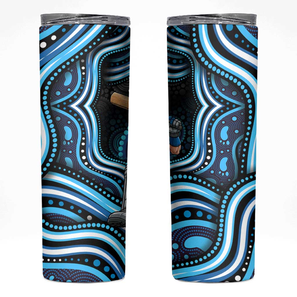 Adelaide Strikers Cricket Skinny Tumbler Australian Cricket Mascot - Modern Indigenous Style