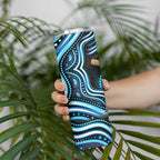 Adelaide Strikers Cricket Skinny Tumbler Australian Cricket Mascot - Modern Indigenous Style