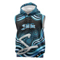 Adelaide Strikers Cricket Sleeveless Hoodie Australian Cricket Mascot - Modern Indigenous Style