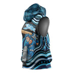 Adelaide Strikers Cricket Sleeveless Hoodie Australian Cricket Mascot - Modern Indigenous Style