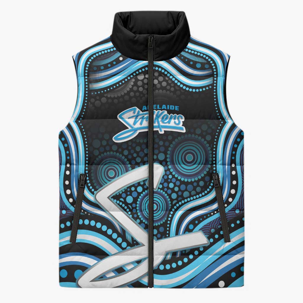 Adelaide Strikers Cricket Sleeveless Puffer Jacket Australian Cricket Mascot - Modern Indigenous Style