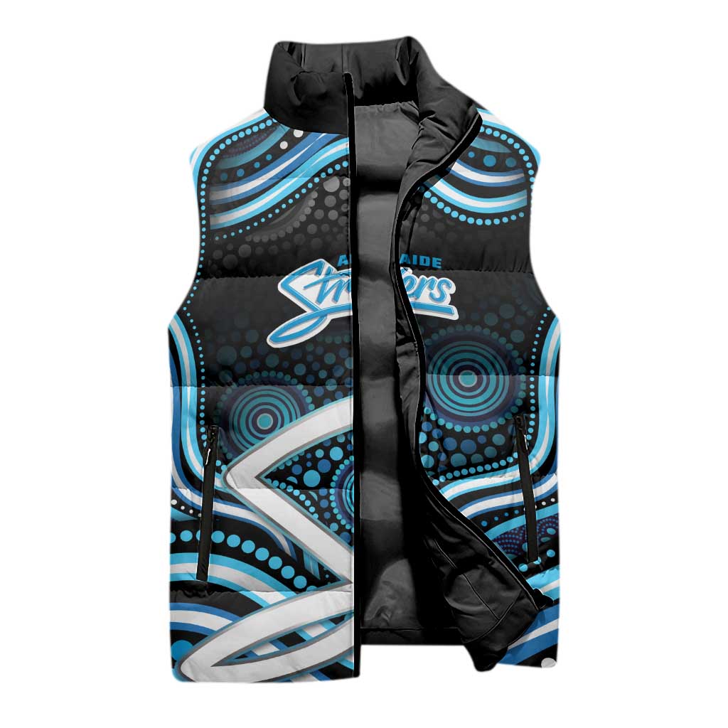 Adelaide Strikers Cricket Sleeveless Puffer Jacket Australian Cricket Mascot - Modern Indigenous Style