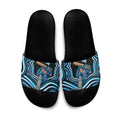 Adelaide Strikers Cricket Slide Sandals Australian Cricket Mascot - Modern Indigenous Style