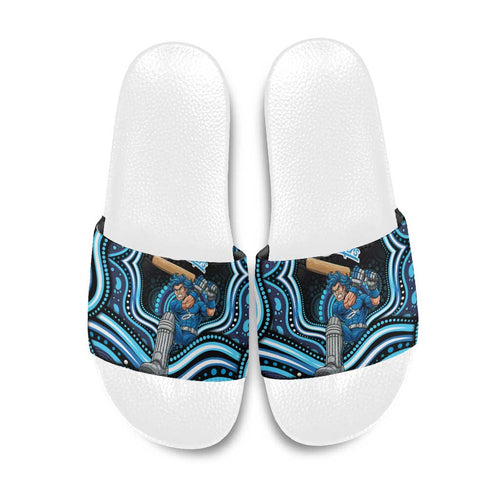 Adelaide Strikers Cricket Slide Sandals Australian Cricket Mascot - Modern Indigenous Style