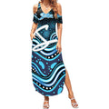 Adelaide Strikers Cricket Summer Maxi Dress Australian Cricket Mascot - Modern Indigenous Style