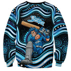 Adelaide Strikers Cricket Sweatshirt Australian Cricket Mascot - Modern Indigenous Style
