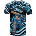 Adelaide Strikers Cricket T Shirt Australian Cricket Mascot - Modern Indigenous Style