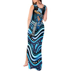 Adelaide Strikers Cricket Tank Maxi Dress Australian Cricket Mascot - Modern Indigenous Style
