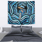 Adelaide Strikers Cricket Tapestry Australian Cricket Mascot - Modern Indigenous Style