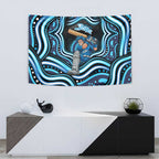 Adelaide Strikers Cricket Tapestry Australian Cricket Mascot - Modern Indigenous Style
