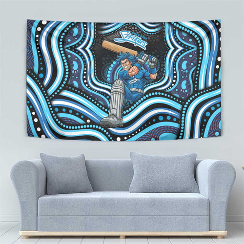 Adelaide Strikers Cricket Tapestry Australian Cricket Mascot - Modern Indigenous Style